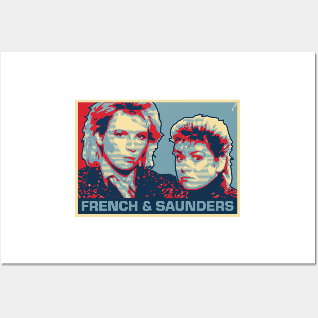 French & Saunders Wall Art by DAFTFISH